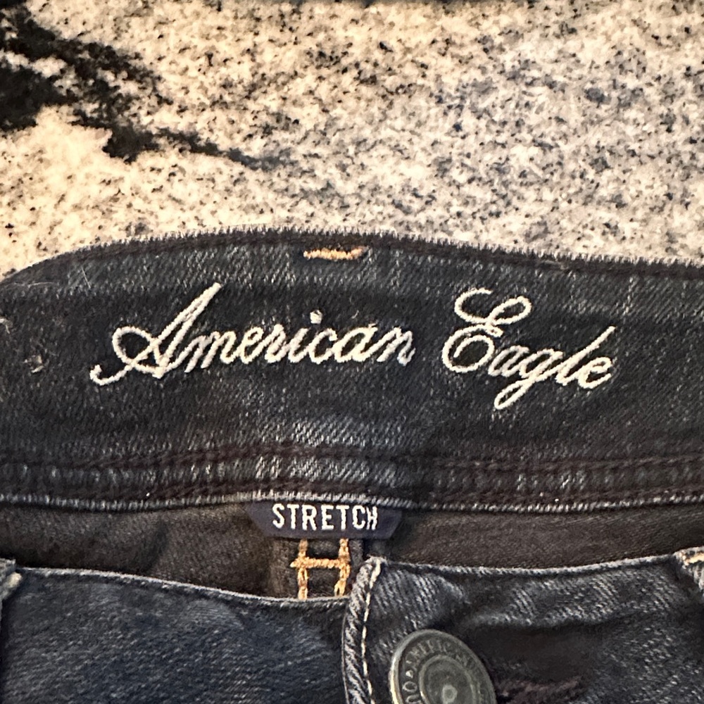 Y2K American Eagle- Original Boot Cut- Stretch- Dark Blue Women's Jeans - Picture 7 of 8